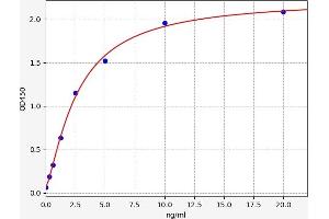 Typical standard curve (CRABP2 ELISA Kit)