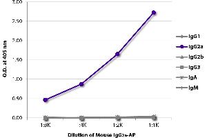 ELISA plate was coated with Goat Anti-Mouse IgG1, Human ads-UNLB was captured and quantified.