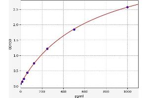 Typical standard curve (IL12 ELISA Kit)