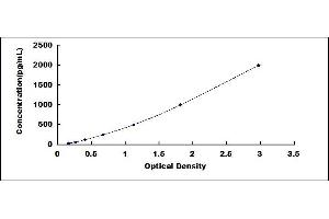 Typical standard curve (LGALS1/Galectin 1 ELISA Kit)