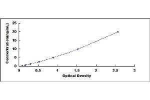 Typical standard curve (SPINK5 ELISA Kit)