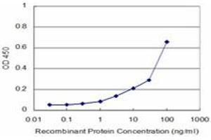 Detection limit for recombinant GST tagged CDK4 is approximately 3ng/ml as a capture antibody. (CDK4 antibody  (AA 211-303))