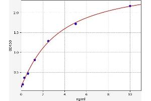 Typical standard curve (SFRP4 ELISA Kit)