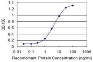 Detection limit for recombinant GST tagged CDY2A is 0. (CDY2A antibody  (AA 123-214))