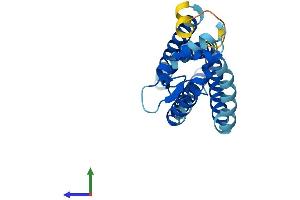 AlphaFold protein structure predicition of Mouse Recombinant Tspan8 Protein, UniprotID Q8R3G9 (Tspan-8 Protein (AA 1-235) (His tag))