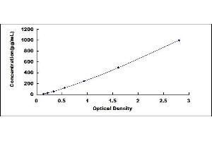 Typical standard curve (FGF15 ELISA Kit)