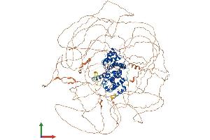 AlphaFold protein structure predicition of Human Recombinant CCNB3 Protein, UniprotID Q8WWL7 (Cyclin B3 Protein (CCNB3) (AA 1-1395) (His tag))