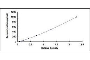 Typical standard curve (MYH4 ELISA Kit)