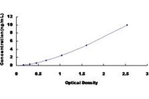 Typical standard curve (CYP11A1 ELISA Kit)