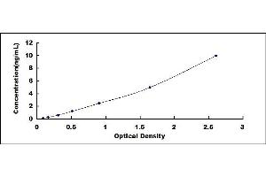 Typical standard curve (EGFL7 ELISA Kit)