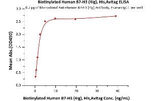 B7-H3 (4Ig) (AA 27-461) (Active) protein (His tag,AVI tag,Biotin)
