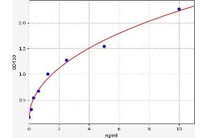 Typical standard curve (HNRNPA2B1 ELISA Kit)