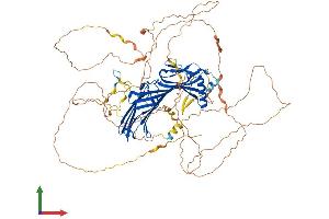 AlphaFold protein structure predicition of Human Recombinant SGIP1 Protein, UniprotID Q9BQI5 (SGIP1 Protein (AA 1-828) (His tag))