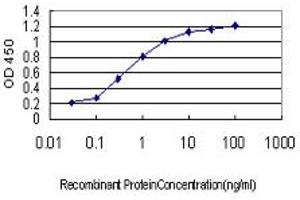 Detection limit for recombinant GST tagged SH3BP4 is approximately 0. (SH3BP4 antibody  (AA 1-110))