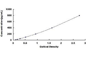 Typical standard curve (BAFF ELISA Kit)