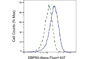 Validation of EBP50 knockdown using flow cytometry.