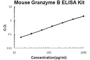 Mouse Granzyme B PicoKine ELISA Kit standard curve