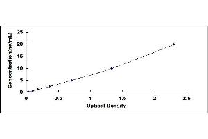 Typical standard curve