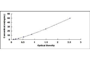 Typical standard curve (DKK1 ELISA Kit)