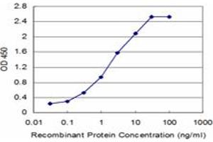 Detection limit for recombinant GST tagged SAP18 is approximately 0. (SAP18 antibody  (AA 1-153))