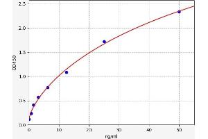 Typical standard curve (Peroxiredoxin 5 ELISA Kit)