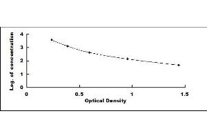 Typical standard curve (IgG1 ELISA Kit)