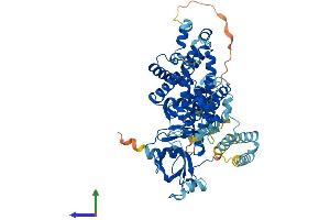 AlphaFold protein structure predicition of Mouse Recombinant Fbxo21 Protein, UniprotID Q8VDH1 (FBXO21 Protein (AA 1-627) (His tag))