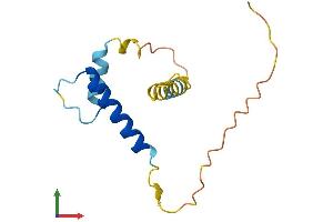 AlphaFold protein structure predicition of Mouse Recombinant Id3 Protein, UniprotID P41133