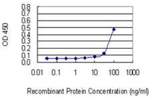 Detection limit for recombinant GST tagged FLRT1 is 10 ng/ml as a capture antibody. (FLRT1 antibody  (AA 1-674))