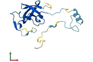 AlphaFold protein structure predicition of Human Recombinant ERVK-24 Protein, UniprotID P63129