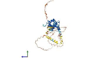 AlphaFold protein structure predicition of Human Recombinant SPDYE2B Protein, UniprotID A6NHP3 (SPDYE2B Protein (AA 1-402) (His tag))