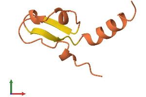 AlphaFold protein structure predicition of Human Recombinant KRTAP21-3 Protein, UniprotID Q3LHN1