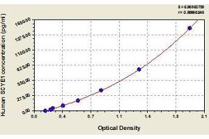 Typical standard curve (AIMP1 ELISA Kit)