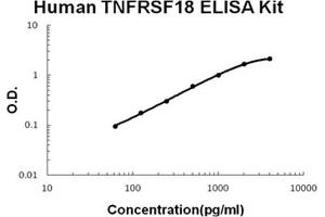 Human TNFRSF18/GITR PicoKine ELISA Kit standard curve (TNFRSF18 ELISA Kit)