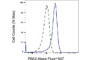 Validation of PAK2 knockdown using flow cytometry.