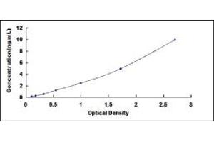 Typical standard curve (TRPV1 ELISA Kit)