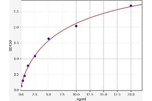 Typical standard curve (ZAP70 ELISA Kit)