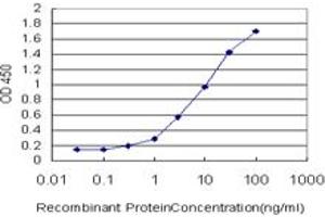 Detection limit for recombinant GST tagged GHRL is approximately 0. (Ghrelin antibody  (AA 1-117))