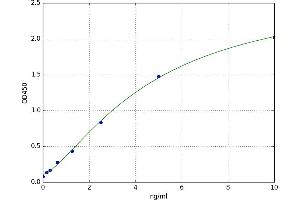 A typical standard curve (ADAM10 ELISA Kit)