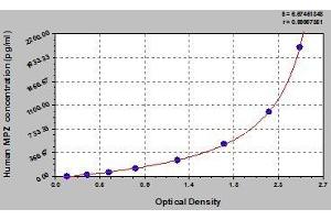 Typical standard curve (MPZ ELISA Kit)