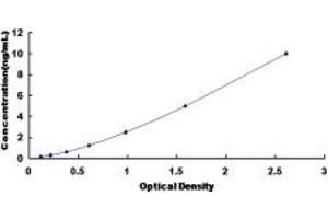 Typical standard curve (IL11RA ELISA Kit)