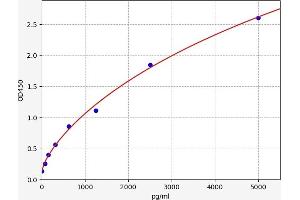 Typical standard curve (DTNBP1 ELISA Kit)