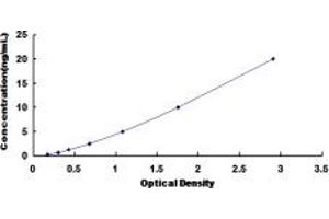 Typical standard curve (NPY5R ELISA Kit)