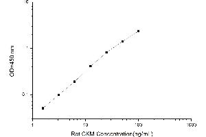 Typical standard curve (CKM ELISA Kit)