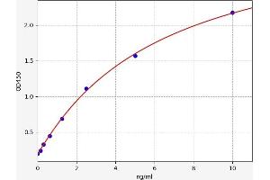 Typical standard curve