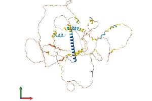 AlphaFold protein structure predicition of Human Recombinant CRTC1 Protein, UniprotID Q6UUV9 (CRTC1 Protein (AA 1-634) (His tag))