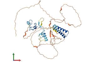 AlphaFold protein structure predicition of Mouse Recombinant Tesmin Protein, UniprotID Q9WTJ6 (MTL5 Protein (AA 1-475) (His tag))