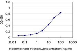 Detection limit for recombinant GST tagged TCL1A is approximately 0. (TCL1A antibody  (AA 61-114))