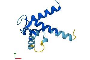 AlphaFold protein structure predicition of Human Recombinant S100P Protein, UniprotID P25815 (S100P Protein (AA 1-95) (His tag))