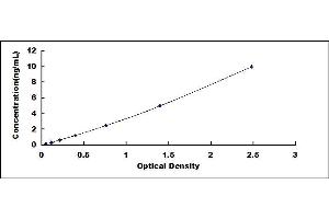 Typical standard curve (SYN1 ELISA Kit)